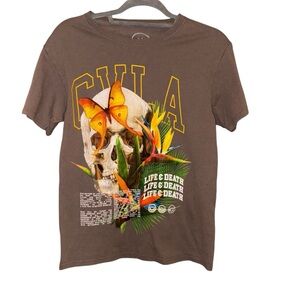 CVLA life & Death Skull Shirt grey size small‎